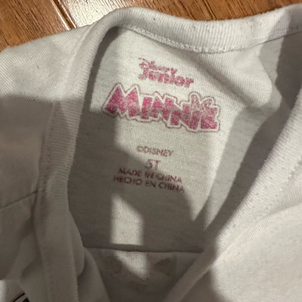 Disney Minnie Mouse White and Pink Kids Tee - Picture 4 of 4